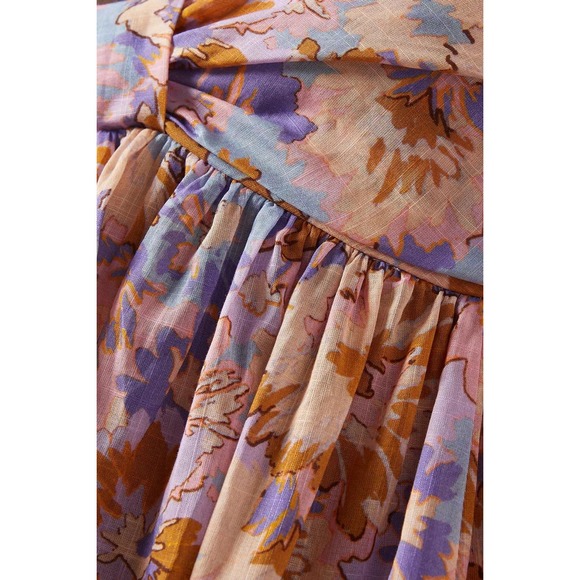 Zimmermann Violet Floral Twist Front Dress - Picture 7 of 9